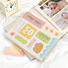 Load image into Gallery viewer, Monolike Unmatched Friends PVC Adhesive Photo Album Series.2, Collage ivory - Self Adhesive Scrapbook, Waterproof Memory Book, DIY Magnetic Photo Journal, 4x6 5x7 8x10 Capacity
