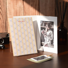 Load image into Gallery viewer, Monolike Paper Frame Photo Card Pattern, Cross 5P SET - 4x6 Inch Picture Frame Note Card, Greeting cards, Assorted Happy Birthday, Thank you