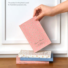 Load image into Gallery viewer, Monolike Olivia's Flowers Paperback Line Notebook - 01. Blue_Design note, Mini note, Simple note, Notebook, 192 Pages, 4.13x6.69
