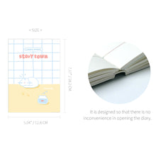 Load image into Gallery viewer, Monolike B6 Storytown Afternoon Diary 6 Month Planner, Fishbowl & cat - Academic Planner, Weekly & Monthly Planner, Scheduler, Undated Planner, 128x182mm