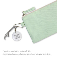 Load image into Gallery viewer, Monolike Archive 247 Flat Pen Case, Mint - Pencil Pouch, Portable Pencil Bag, Pencil Case, Office Pouch case, Pen case