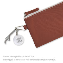 Load image into Gallery viewer, Monolike Archive 247 Flat Pen Case, Brick red - Pencil Pouch, Portable Pencil Bag, Pencil Case, Office Pouch case, Pen case