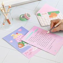 Load image into Gallery viewer, Monolike Unmatched Friends Lovely Day Letter Paper and Envelopes Set - 8Type, 32 Letter Paper + 16 Envelopes