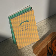 Load image into Gallery viewer, Monolike BASIC Unmatched Friends 6-Month Undated Planner, Yellow Check - Undated Academic Weekly & Monthly Planner