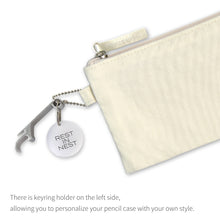 Load image into Gallery viewer, Monolike Archive 247 Flat Pen Case, Ivory - Pencil Pouch, Portable Pencil Bag, Pencil Case, Office Pouch case, Pen case