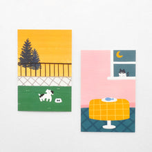 Load image into Gallery viewer, Monolike Playing Days Single card - mix 12 pack, greeting card, 3.9x5.8"