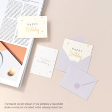 Load image into Gallery viewer, Monolike Day by Day Card, 107 Happy Birthday Sparkle - Mix 48 Mini Single cards, 24 envelopes Package