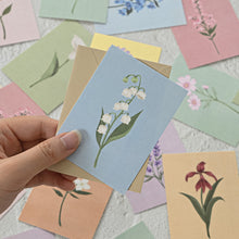 Load image into Gallery viewer, Monolike Day by Day Card, 119 The Flower - Mix 48 Mini Single cards, 24 envelopes Package