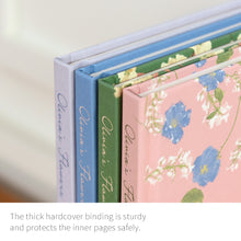 Load image into Gallery viewer, Monolike Olivia's Flowers Hardcover Lined Notebook, Green - Hardcover, Academic, Journal, Diary, 112pages