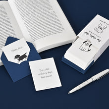 Load image into Gallery viewer, Monolike Day by Day Card, 121 The Fluffy Club - Mix 48 Mini Single cards, 24 envelopes Package