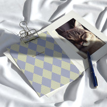 Load image into Gallery viewer, Monolike Paper Frame Photo Card Pattern, Argyle 5P SET - 4x6 Inch Picture Frame Note Card, Greeting cards, Assorted Happy Birthday, Thank you