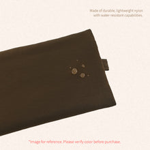 Load image into Gallery viewer, Monolike Happy and Lucky Flat Pencil Case, Ivory - Slim Water-Resistant Nylon Pen Pouch, Aesthetic Pastel Stationery Organizer for Office