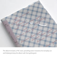 Load image into Gallery viewer, Monolike Nostalgia PVC Adhesive Photo Album, Blue check - Photo Album, Photo Book, Adhesive Album, Design Album