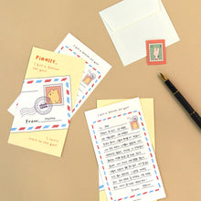 Load image into Gallery viewer, Monolike Storytown Momo Mini Letter Paper and Envelopes Set - 8Type, 32 Letter Paper + 16 Envelopes