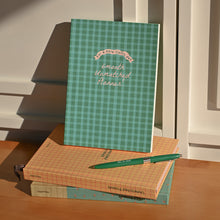 Load image into Gallery viewer, Monolike BASIC Unmatched Friends 6-Month Undated Planner, Green Check - Undated Academic Weekly & Monthly Planner