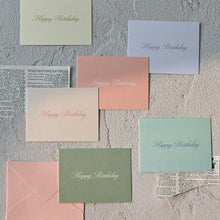Load image into Gallery viewer, Monolike Day by Day Card, 109 Happy Birthday Romantic - Mix 48 Mini Single cards, 24 envelopes Package