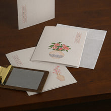 Load image into Gallery viewer, Monolike Paper Frame Photo Card Minhwa, Peony 5P SET - 4x6 Inch Picture Frame Note Card, Greeting cards, Assorted Happy Birthday, Thank you