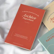 Load image into Gallery viewer, Monolike Archive Paperback Line Notebook - 01. Red_Design note, Mini note, Simple note, Notebook, 192 Pages, 4.13x6.69