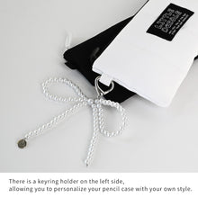 Load image into Gallery viewer, Monolike Little Doodle Cushion Pencil Case, White - Pencil Pouch, Portable Pencil Bag, Pencil Case, Office Pouch case, Cushion, Soft, achromatic color