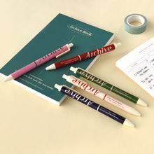 Load image into Gallery viewer, Monolike Archive 0.38mm Gel Pens 5Pcs - Black Ink, Fine Point Smooth Writing Pens, Office School Supplies