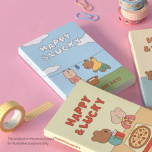 Load image into Gallery viewer, Monolike Happy and Lucky Littles Paperback Line Notebook - 03. Laundry_Design note, Mini note, Simple note, Notebook, 192 Pages, 4.13x6.69