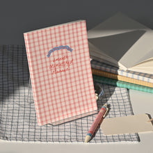 Load image into Gallery viewer, Monolike BASIC Unmatched Friends 6-Month Undated Planner, Pink Check - Undated Academic Weekly & Monthly Planner