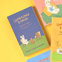 Load image into Gallery viewer, Monolike Unmatched Friends Paperback Line Notebook - 03. Campfire_Design note, Mini note, Simple note, Notebook, 192 Pages, 4.13x6.69