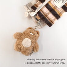 Load image into Gallery viewer, Monolike Unmatched Friends Old Check Pencil Case, Brown - Pencil Pouch, Portable Pencil Bag, Pencil Case, Office Pouch case, Cushion, Soft, Vintage