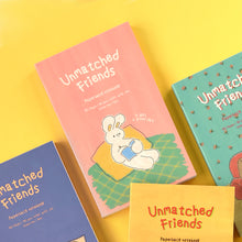 Load image into Gallery viewer, Monolike Unmatched Friends Paperback Line Notebook - 05. A proud day_Design note, Mini note, Simple note, Notebook, 192 Pages, 4.13x6.69