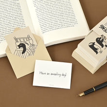 Load image into Gallery viewer, Monolike Day by Day Card, 123 Diet Peng - Mix 48 Mini Single cards, 24 envelopes Package