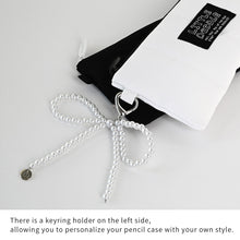 Load image into Gallery viewer, Monolike Little Doodle Cushion Pencil Case, Silver - Pencil Pouch, Portable Pencil Bag, Pencil Case, Office Pouch case, Cushion, Soft, achromatic color