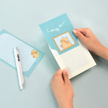 Load image into Gallery viewer, Monolike Storytown Momo Mini Letter Paper and Envelopes Set - 8Type, 32 Letter Paper + 16 Envelopes