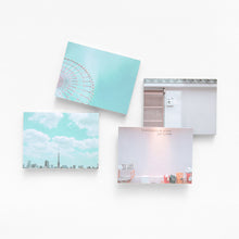 Load image into Gallery viewer, Monolike Memopad Tokyo SET - 4 Packs, 4 Different Designs, 100 Sheets Per Pad, Total 400 Sheets, Note pads, Writing pads
