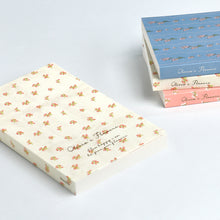 Load image into Gallery viewer, Monolike Olivia's Flowers Paperback Line Notebook - 02. Ivory_Design note, Mini note, Simple note, Notebook, 192 Pages, 4.13x6.69