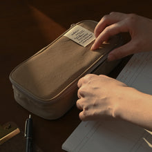 Load image into Gallery viewer, Monolike Archive 247 Standard E1 Pen Case, Beige - Pencil Pouch, Portable Pencil Bag, Pencil Case, Office Pouch case