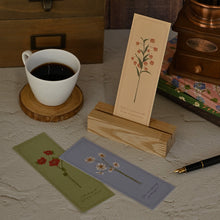 Load image into Gallery viewer, Monolike Olivia's Flowers Paper Bookmarks - 36-Pack, 9 Unique Designs, DIY Bookmark, Gift for Book Lovers