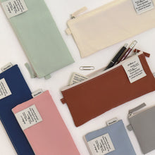 Load image into Gallery viewer, Monolike Archive 247 Flat Pen Case, Mint - Pencil Pouch, Portable Pencil Bag, Pencil Case, Office Pouch case, Pen case