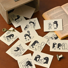 Load image into Gallery viewer, Monolike Day by Day Card, 123 Diet Peng - Mix 48 Mini Single cards, 24 envelopes Package