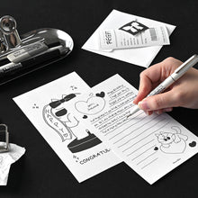 Load image into Gallery viewer, Monolike Littledoodle Series.2 Happy Birthday Mini Letter Set - 8Type, 32 Sheets & 16 Envelopes, Cute Aesthetic Stationery