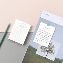 Load image into Gallery viewer, Monolike Memopad Basic Line B SET - 4 Packs, 4 Different Designs, 100 Sheets Per Pad, Total 400 Sheets, Note pads, Writing pads