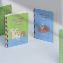 Load image into Gallery viewer, Monolike Unmatched Friends A5 Line Spiral Notebook, Sunbed - Hardcover 5.83 x 8.27inch 128 Page