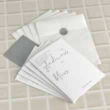 Load image into Gallery viewer, Monolike Paper Frame Photo Card Soft, White 5P SET - 4x6 Inch Picture Frame Note Card, Greeting cards, Assorted Happy Birthday, Thank you, Gift