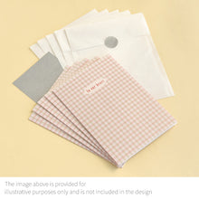 Load image into Gallery viewer, Monolike Paper Frame Photo Card Pattern, Houndstooth 5P SET - 4x6 Inch Picture Frame Note Card, Greeting cards, Assorted Happy Birthday, Thank you