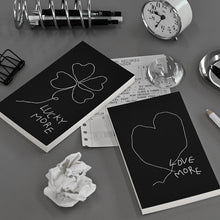 Load image into Gallery viewer, Monolike PVC Handy Planner Notebook Little Doodle, Love more - Undated 5 Month Planner, Handheld Lay Flat Diary with Clear PVC Pocket Cover for Office