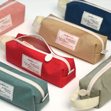 Load image into Gallery viewer, Monolike Archive Block Pen Case, Scarlet red - Pencil Pouch, Portable Pencil Bag, Pencil Case, Office Pouch case