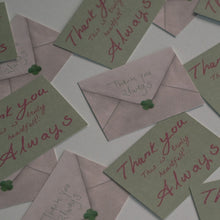 Load image into Gallery viewer, Monolike Message Nostalgia Thank you Card - Mix 40 Mini Postcards, 20 envelopes Package