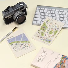 Load image into Gallery viewer, Monolike Walking in Seoul Single card - mix 12 pack