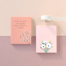 Load image into Gallery viewer, Monolike Memopad Flower For You C SET - 4 Packs, 4 Different Designs, 100 Sheets Per Pad, Total 400 Sheets, Note pads, Writing pads