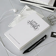 Load image into Gallery viewer, Monolike Little Doodle PVC Handy Notebook, Triple Heart - Exposed Binding, PVC cover, Academic, Journal, Diary, 160pages