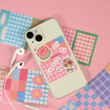 Load image into Gallery viewer, Monolike Big Wow Sticker Unmatched Friends Pattern Series.3 + Series.4 Set - Big Size Cute Stickers, Square Stickers